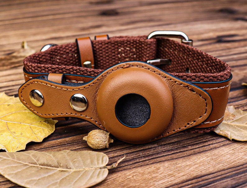 Air Tag Collar Dogstrong Dog Collarsmall Large Dog Etsy UK