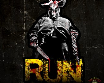 RUN (Creeps In the Dark)- Original Horror Sticker