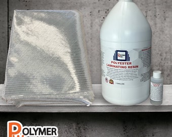 FIBERLAM Plus Polyester Resin 1-10 Gallon With MEKP Hardener - Marine Grade Fiberglass Laminating Resin