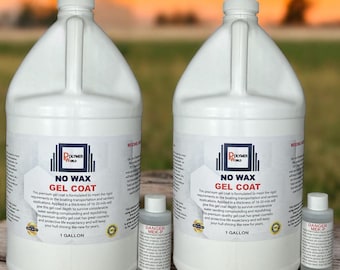 White Gelcoat No Wax 2 Gallon - Isophthalic NPG Gel Coat, Fiberglass Marine Boat Repair Sealer & Restorer -  Coating Protection with Mekp