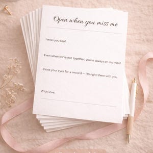 Open When Letters | Romantic Gift for Him & Her (A5 Printable Digital Download)