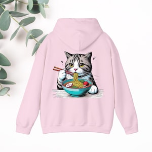 Ramen Cat Hoodie - Japanese Streetwear, Harajuku Style, Tokyo Y2K Fashion, Anime-Inspired Hoodie, Asian Art Cozy Sweatshirt