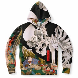 Sudadera con capucha de la bruja Takiyasha: ropa de calle japonesa, camiseta Y2K, estética de anime Harajuku, sudadera estilo Tokio, arte Ukiyo-e, sudadera con capucha Kuniyoshi