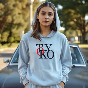 Tokyo Layered Logo Hoodie | Modern Japanese Streetwear, Y2K, Harajuku Fashion, Tokyo Style