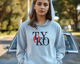Tokyo Layered Logo Hoodie | Modern Japanese Streetwear, Y2K, Harajuku Fashion, Tokyo Style