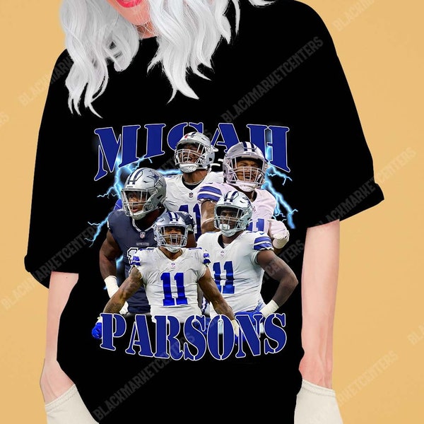 Vintage Micah Parsons shirt, Football shirt, Classic 90s Graphic Tees,Oversized Shirt, Unisex Clothing,Shirt,hoodie,sweat,hd design quality