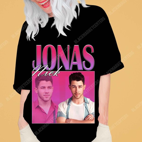 Limited Nick Jonas Brothers Vintage Shirt,90s Graphic Style Jonas Nick,Oversized Shirt, Unisex Clothing,Shirt,hoodie,sweat,hd design quality