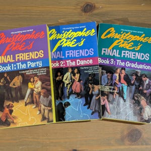 Christopher PIKE&#39;S FINAL FRIENDS Trilogy 3 Paperback Book Set Lot Teen Thriller Point Horror Collection - Party, Dance, Graduation Vintage