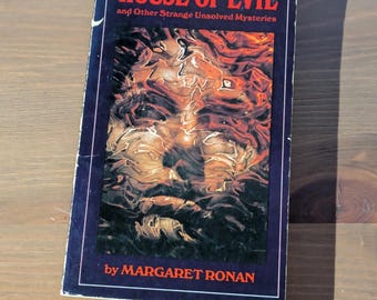 HOUSE OF EVIL and Other Strange Unsolved Mysteries - Rare Vintage Paperback by Margaret Ronan 1977 Book, Collectible Anthology Scary Stories