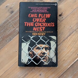 One Flew Over the Cuckoos Nest - Vintage Paperback by Ken Kesey Book Signet Movie-Tie-In Special Edition, Perfect Gift, Throwback Retro Film