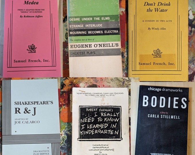 VINTAGE THEATRE SCRIPTS - Throwback Acting Editions, Broadway Paperbacks, Gift for Actor Director, Retro Comedy Drama Musical Librettos