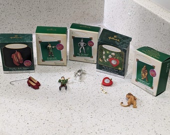 U PICK 90s OZ Hallmark Keepsake Xmas Ornaments TinMans Heart, Glowing Emerald City Retro Collector Holiday Rare Movie Gift Christmas Vintage