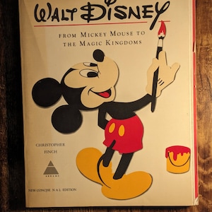 The ART of WALT DISNEY Large Paperback Collector&#39;s Book Concise N A L Edition - Coffee Table Artwork & Imagery Gift, Throwback Mickey Mouse