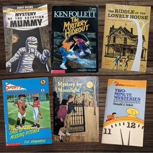 You Pick VINTAGE MYSTERY PAPERBACKS - Throwback Young Reader Adventures, Bestselling Retro Kids Book Titles, 70s 80s 90s Gift for Reader