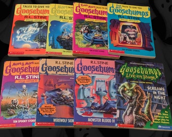 GOOSEBUMPS ORIGINAL SERIES Vintage Children's Horror Paperbacks R L Stine, Retro Bestsellers, Living Dummy, Horrorland, Deep Trouble U Pick