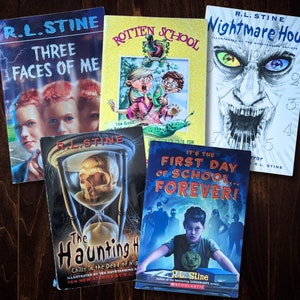 You Pick R.L. STINE PAPERBACK BOOKS - Author of Goosebumps, Fear Steet - Selections from Rotten School, Nightmare Room, Haunting Hour, More