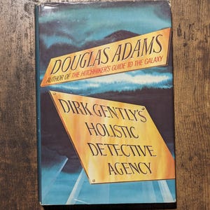 Dirk Gently&#39;s Holistic Detective Agency (Vintage Hardcover) by Douglas Adams Author of Hitchhiker&#39;s Guide Galaxy Science Fiction Adventure