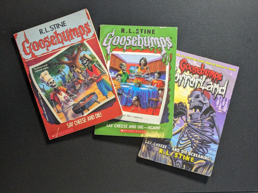 GOOSEBUMPS Say CHEESE & DIE! Trilogy by R.L. Stine Paperback