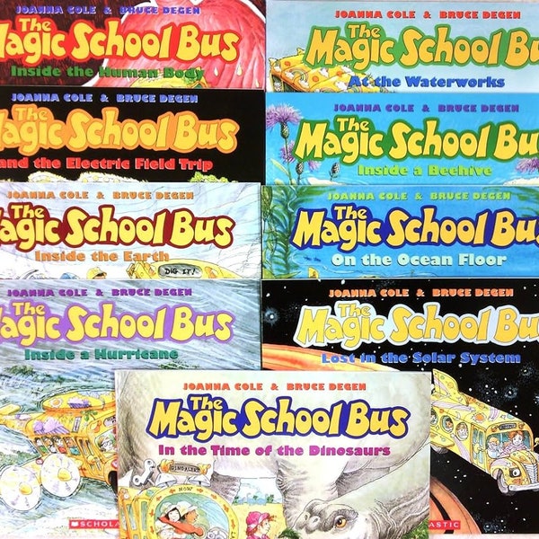 MAGIC SCHOOL BUS Paperback Books - You Pick! Vintage, Retro Children's Picture Book, Fun Educational Adventure Stories, Stocking Stuffers