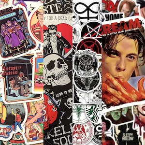 HORROR MOVIE, SATAN, Etc Sticker Packs - Vintage Style Decal Stickers, Retro Throwback Art, Halloween, Friday 13th, Silence Lambs, Chucky