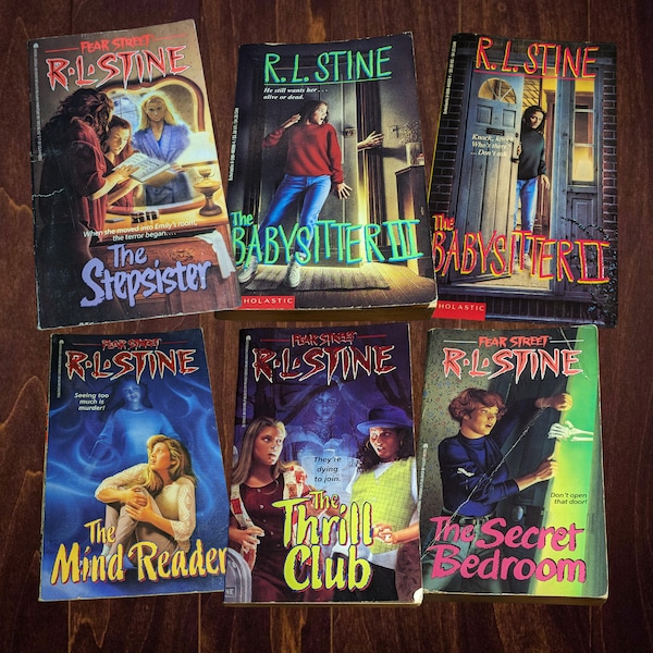 FEAR STREET/POINT Horror R.L. Stine Vintage Paperback Titles - Throwback Retro Bestselling Teen Thriller, Horror Chapter Books Twist Endings