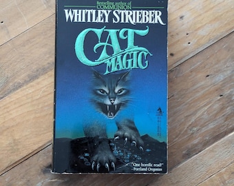 CAT MAGIC (Rare Vintage Paperback) by Whitley Strieber - Dark Fantasy Thriller Novel , Hard to Find Collectible