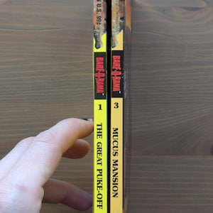 Barf-o-rama Paperbacks: the Puke-off & Mucus Mansion - Etsy