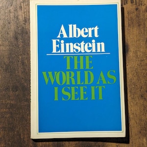 VINTAGE ALBERT EINSTEIN The World As I See It Paperback, Throwback Essays Non-Fiction Politics, Morality, Religion & Science Collectible