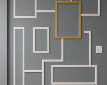 Dimensional Akzent Wand-benutzerdefinierte Erstaunliche Wand Design, Zierwand Design, digitaler Download, einzigartige Wandgestaltung mit Blaupausen und Schnittliste