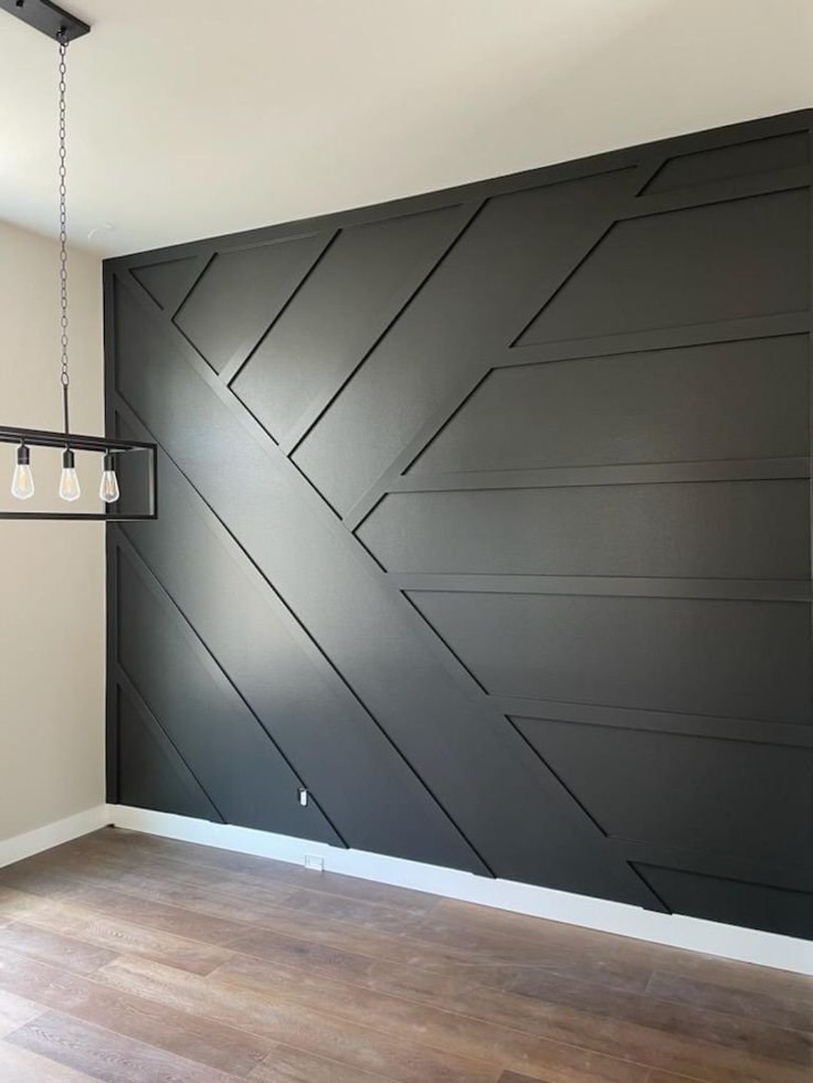 Dimensional Accent Wall-custom Amazing Wall Design, Trim Wall Design ...