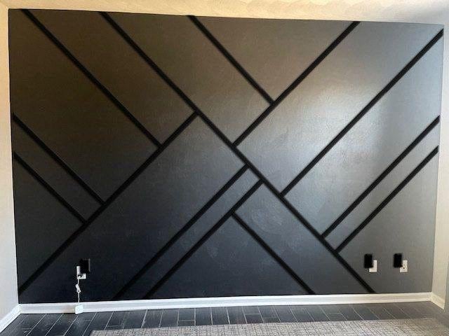 Dimensional Accent Wall-Custom  Amazing Wall Design, Trim Wall Design, Digital Download ,Unique Wall Design With Blueprints And Cutting List