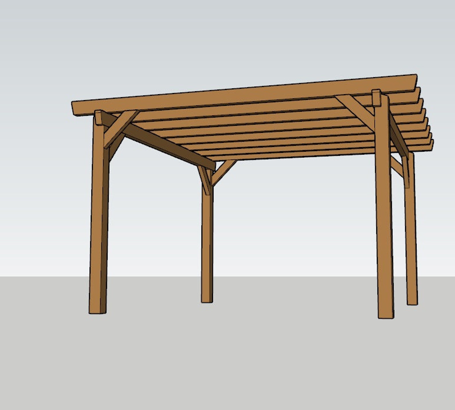 DIY Backyard Patio, DIY Gazebo Plan, DIY Gazebo Plan, Modern Pergola