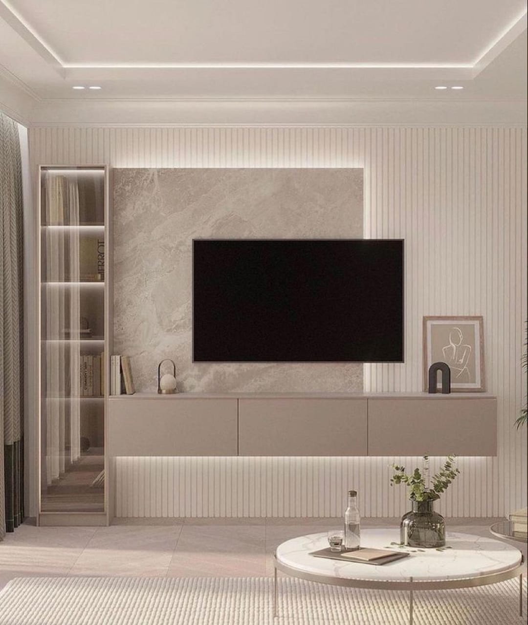 Tv on the wall unit discount