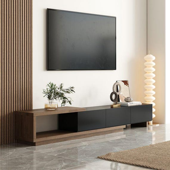 Furinno Sully - Soporte De 3 Niveles Para Tv De Hasta 50 Pul | Envío Gratis