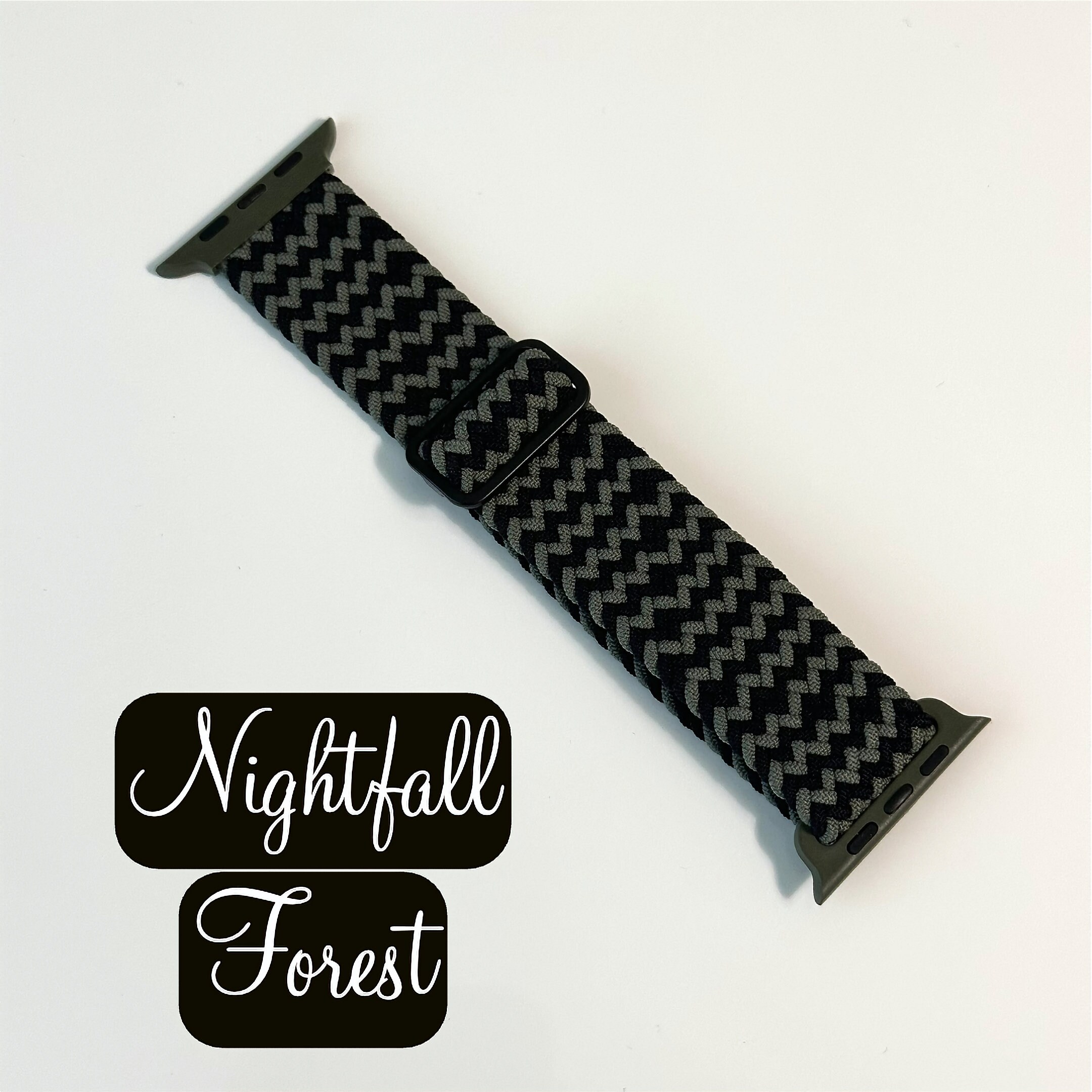 New color! Adjustable Braided Solo Loop Strap Band For Apple Watch Series 9 8 7 6 5 SE Knit Woven Band iWatch Loop 38mm 40mm 41 mm 42mm 49mm