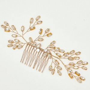 Gold Crystal Hair Pins, Bridal Pins, Wedding Crystal Combs, Hair Combs,  Silver Pins, Gold hair accessory, Wedding hairpiece