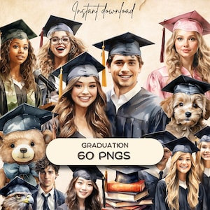 Imágenes Prediseñadas de graduación (60 PNG), Diario basura del año escolar, Álbum de recortes de la Academia Oscura, Pegatinas imprimibles para el anuario del estudiante, Educación