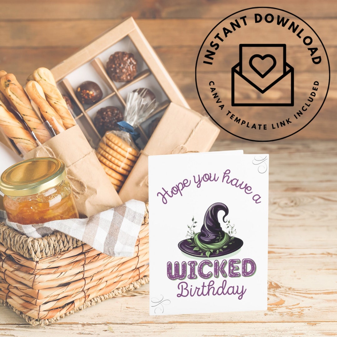 thumbnail image 2 of Have A Wicked Birthday Card - Witch Themed Funny Birthday Card For Women & Friends 2 of 13
