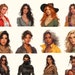 Visual Novel Female Avatars Bundle (75+ PNG), High-res Characters for ...