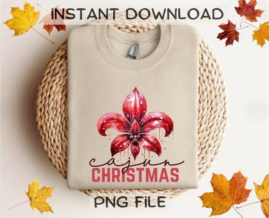 Cajun Christmas PNG Printable Holiday Design Winter - Etsy