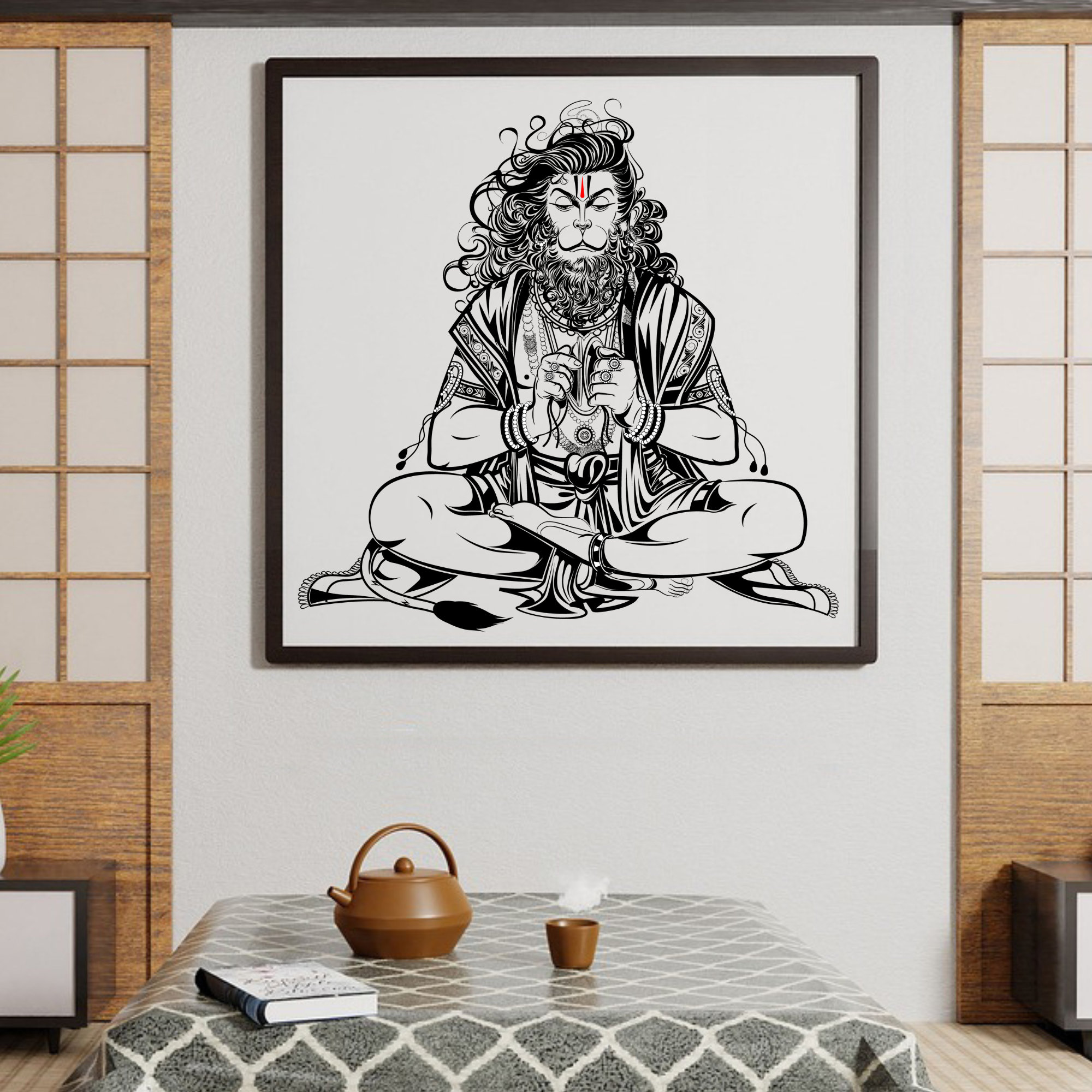 Lord Hanuman ,digital Art, Instant Download , Hanuman Painting, Lord ...