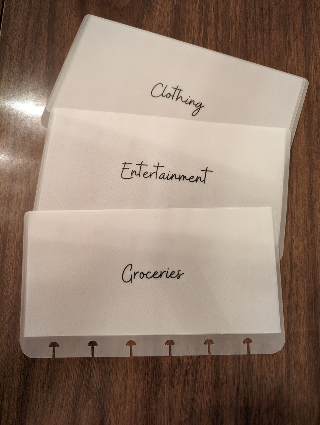 Vellum Cash Envelopes for Discbound Cash Wallets Etsy