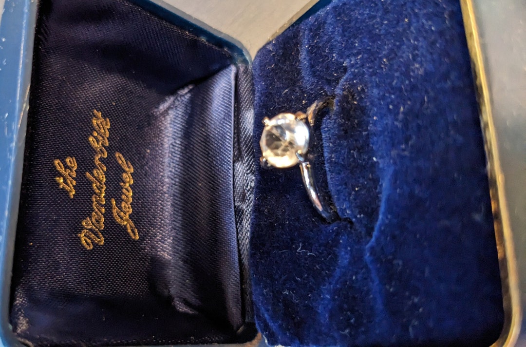 Vanderbilt Jewel 1 Carat Cubic Zirconia CZ Silver Plate Ring - Etsy