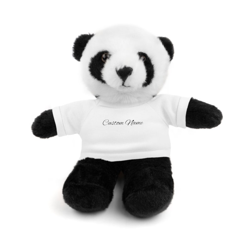 Personalized Name Stuffed Animals With Tee Etsy