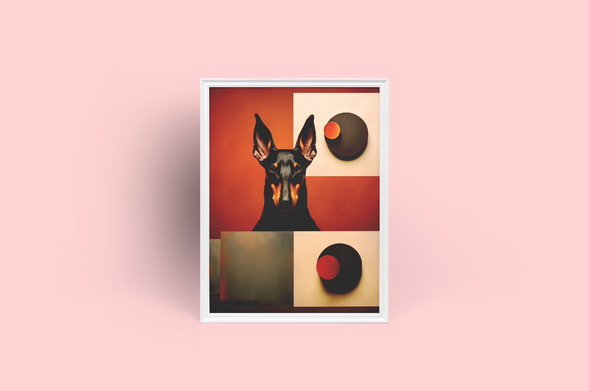 Dante the Doberman | Digital Vertical Poster | Abstract Digital Art ...