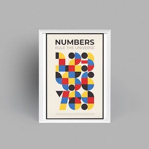 Engineer Poster | Digital Vertical Poster | Numbers Rule The Universe | 2:3 Aspect Ratio, Many Sizes | Digital Art Print | High Resolution
