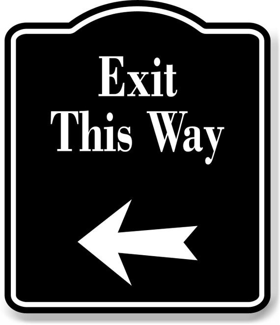 Left Exit Ramp Sign Highway Left Exit Sign