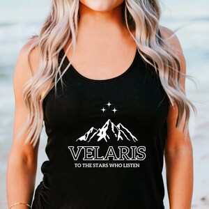 Velaris City of Starlight Tank Top Velaris Tank Top  ACOTAR  Feyre&#39;s The Night Court A Court of Thorns and Roses Court of Dreams tank Book
