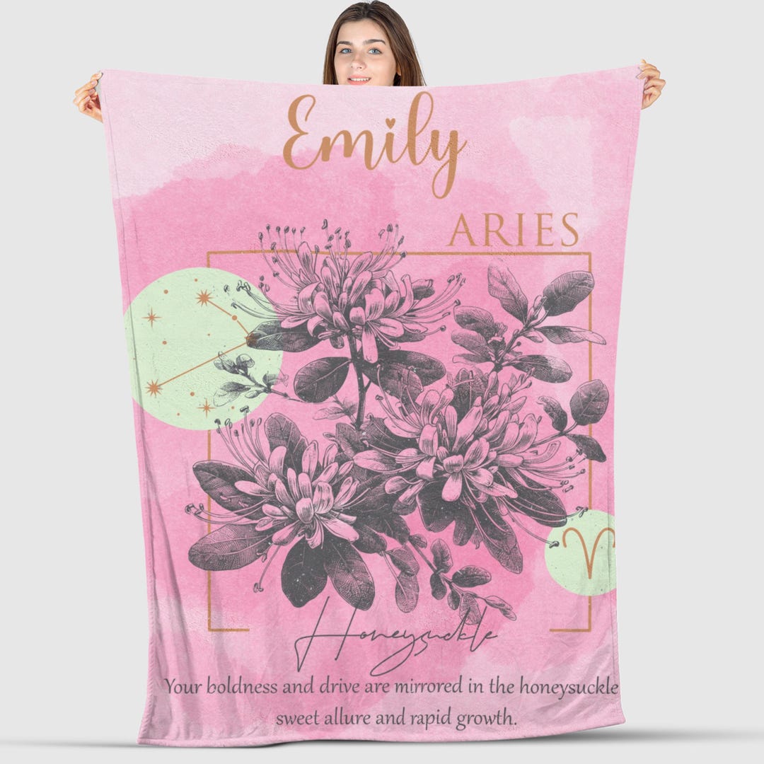 Zodiac Constellation Pattern Print Blanket
