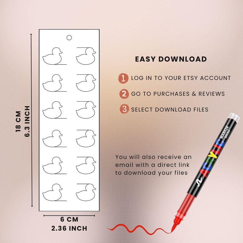 Duck Color Swatch Card Printable Template PDF for Markers Paints and ...
